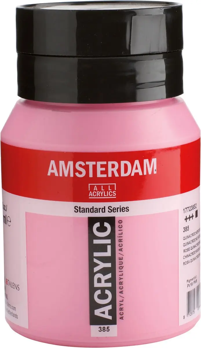 Amsterdam Standard Acrylverf 500ml - 385 Quinacridoneroze Licht