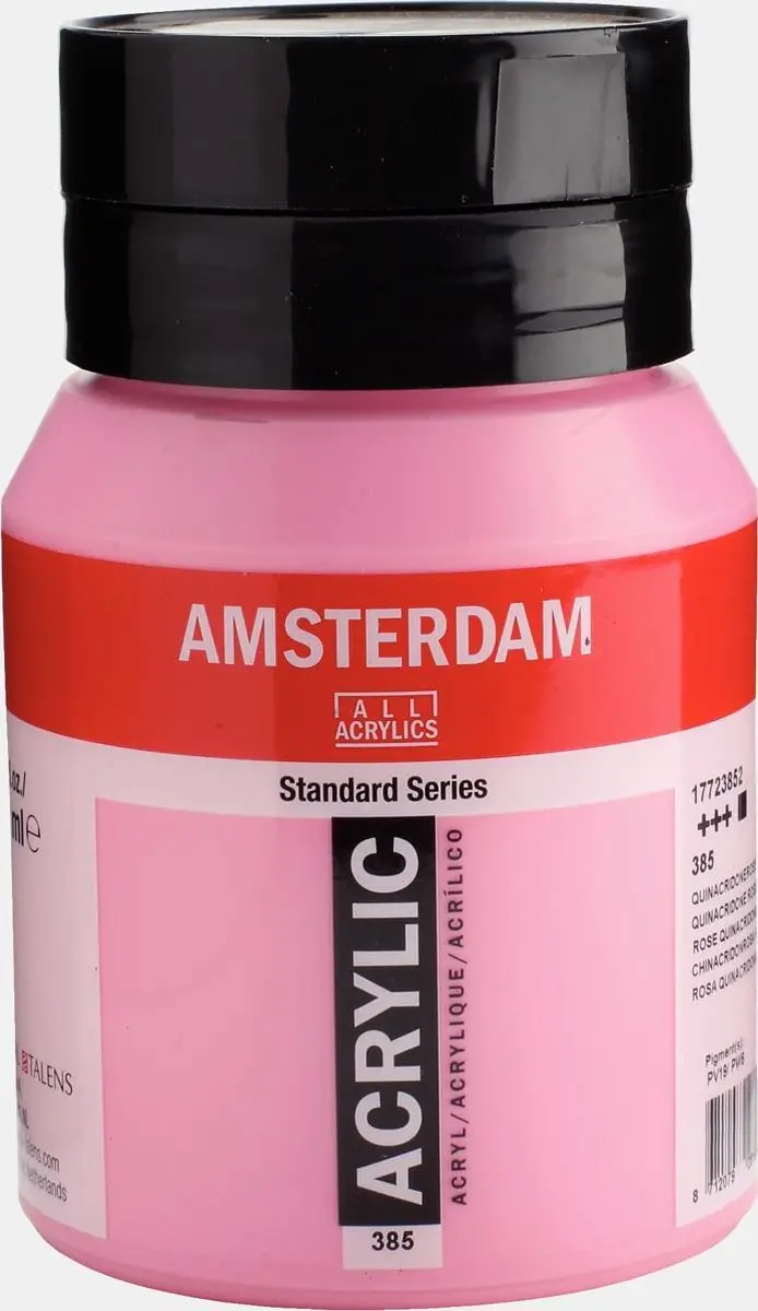 Amsterdam Standard Acrylverf 500ml - 385 Quinacridoneroze Licht