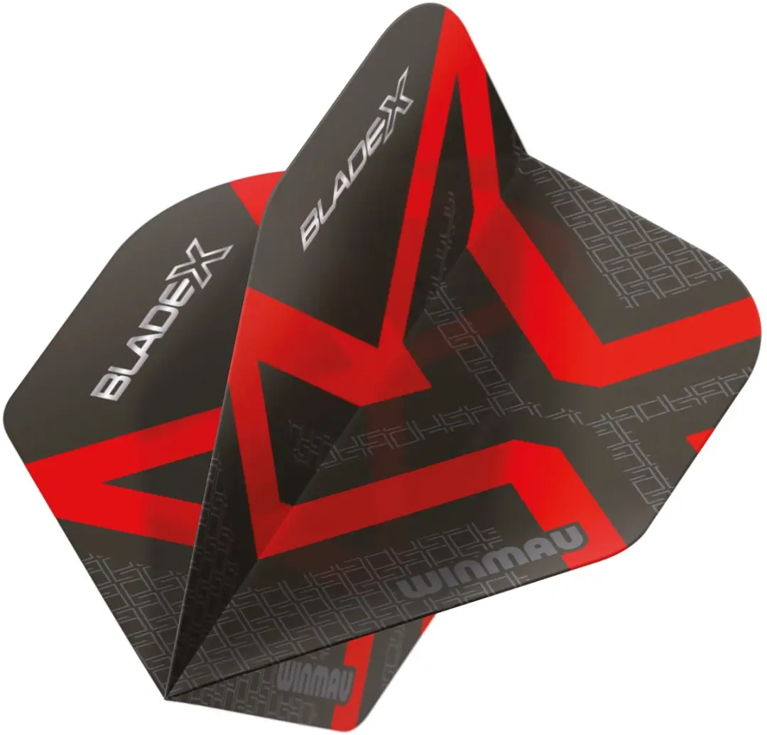 Winmau Blade X Prism Delta Dart Flights - 3 Stuks - Rood/Zwart