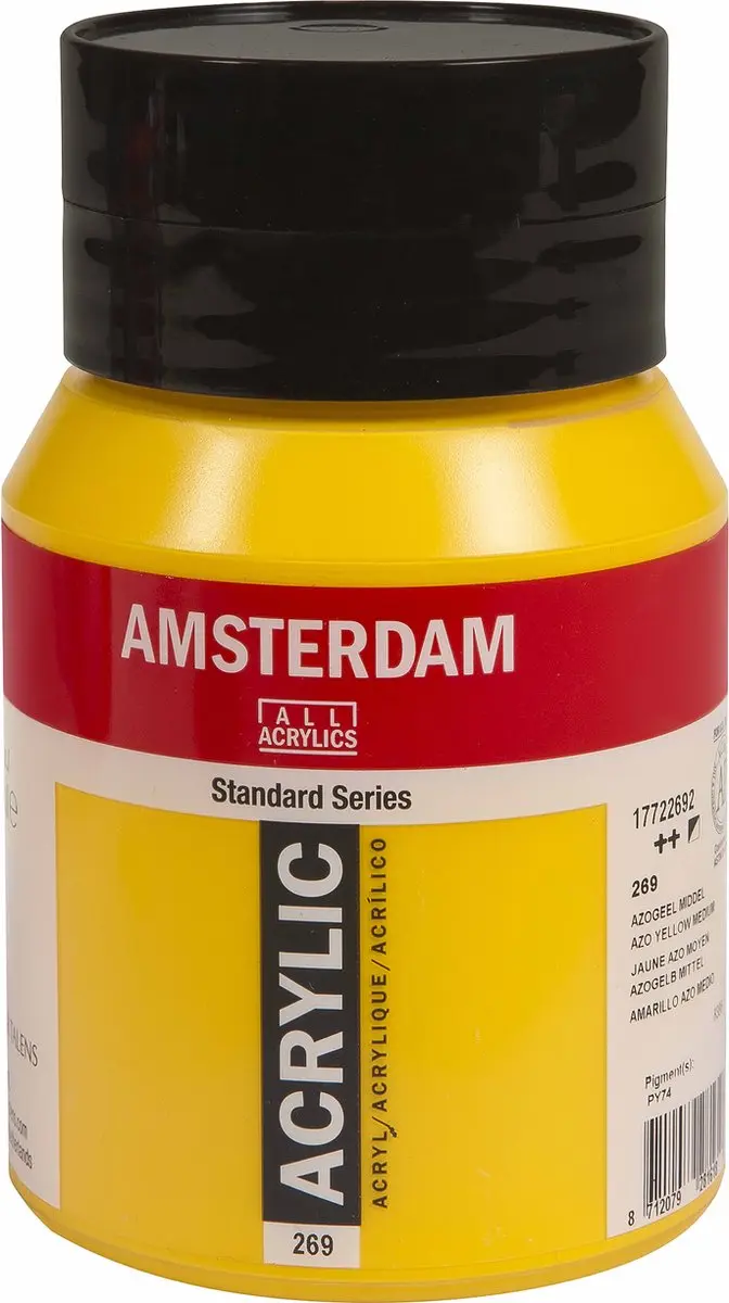 Amsterdam Standard Acrylverf 500ml - Kleur 269 Azogeel Middel