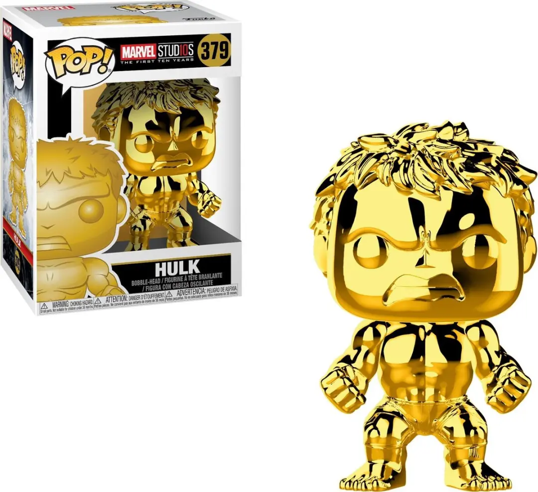 Funko Pop! Marvel Studios 10th Anniversary Hulk Chrome FUN33517