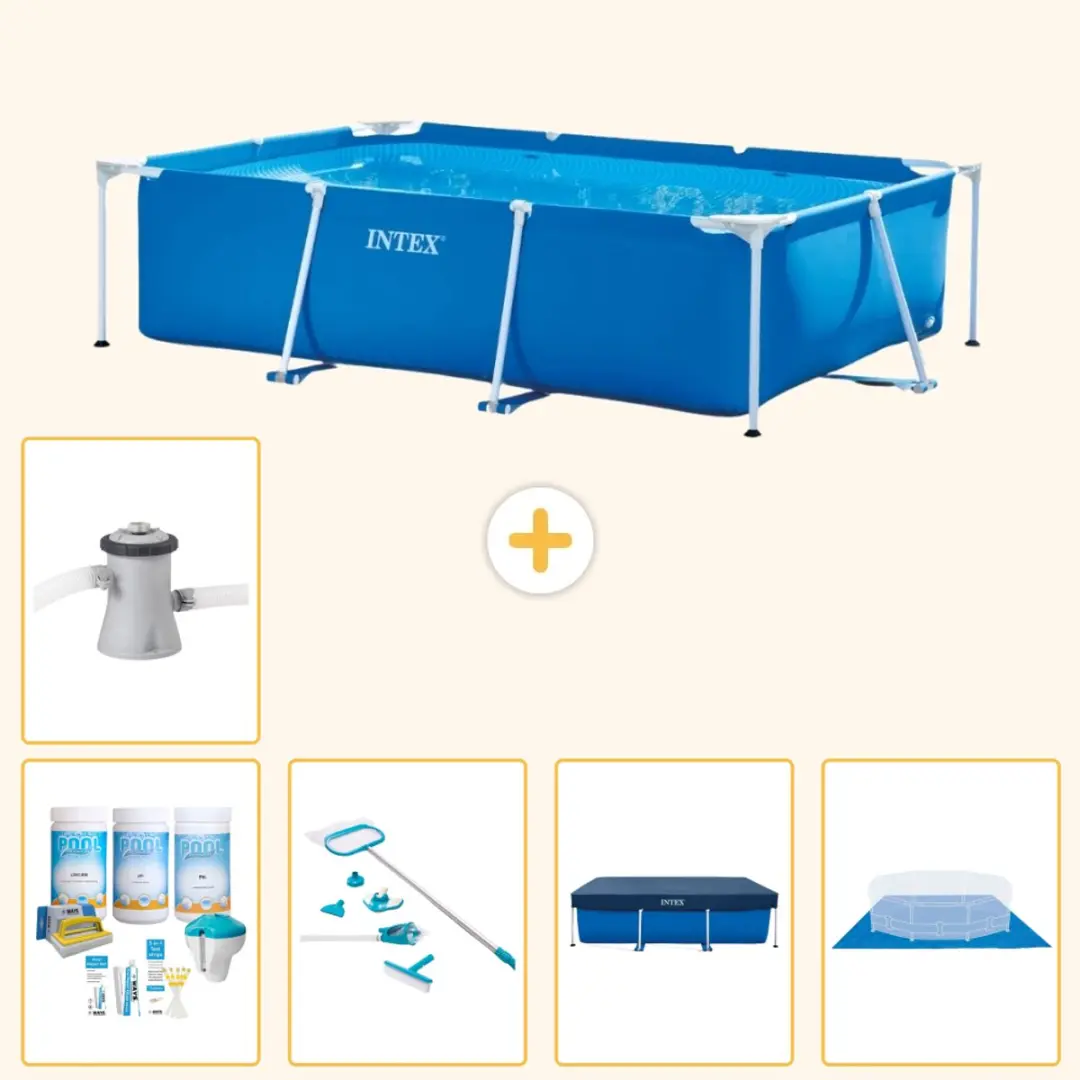 Intex Frame Zwembad 260x160x65cm Blauw