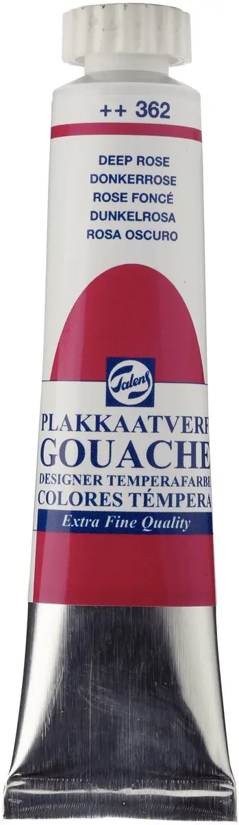 Talens Plakkaatverf Gouache Extra Fine 362 Donkerroze 20ml