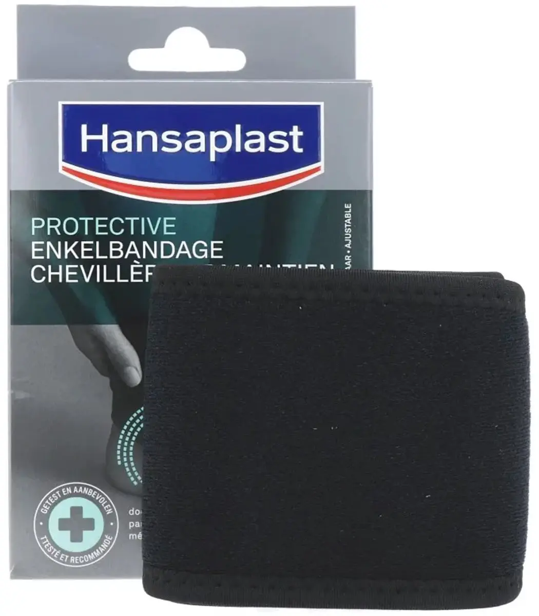 Hansaplast Sport Enkelbrace Verstelbaar - Zwart - afbeelding 6 van 6
