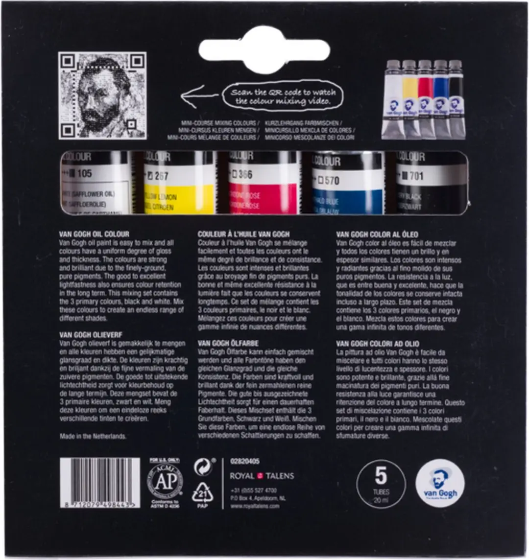 Van Gogh Olieverf Primaire Mengset - 200ml - Assorti