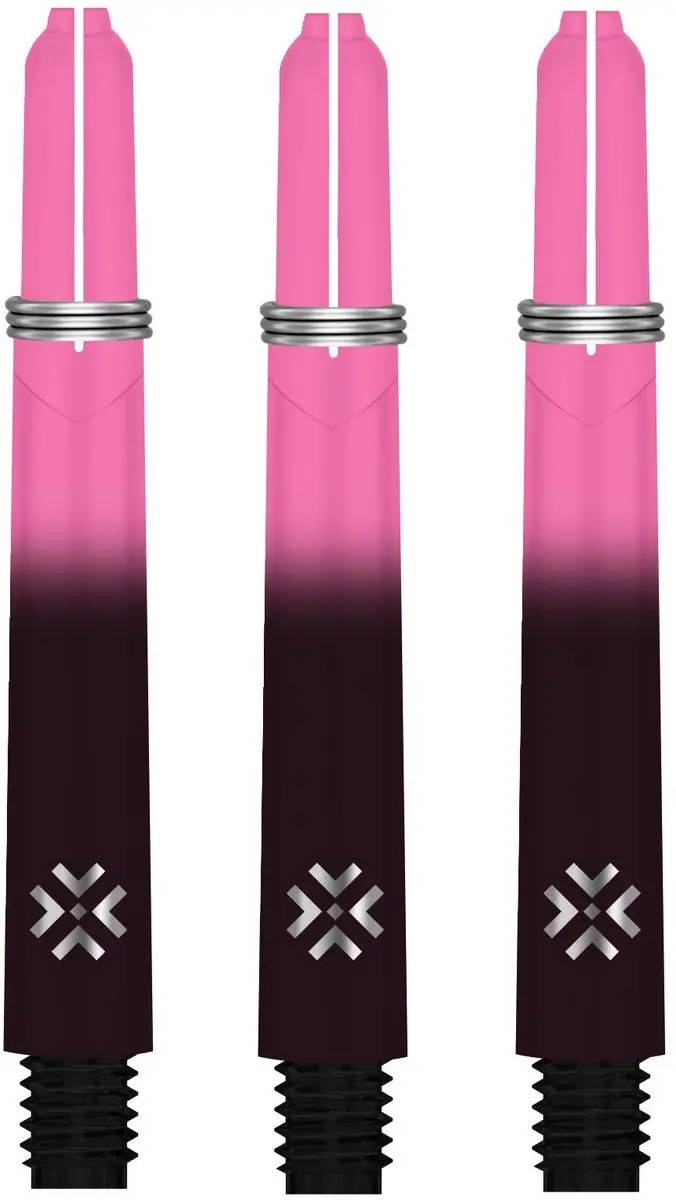 Bullet Shafts 41mm - Zwart Roze - 3 Stuks