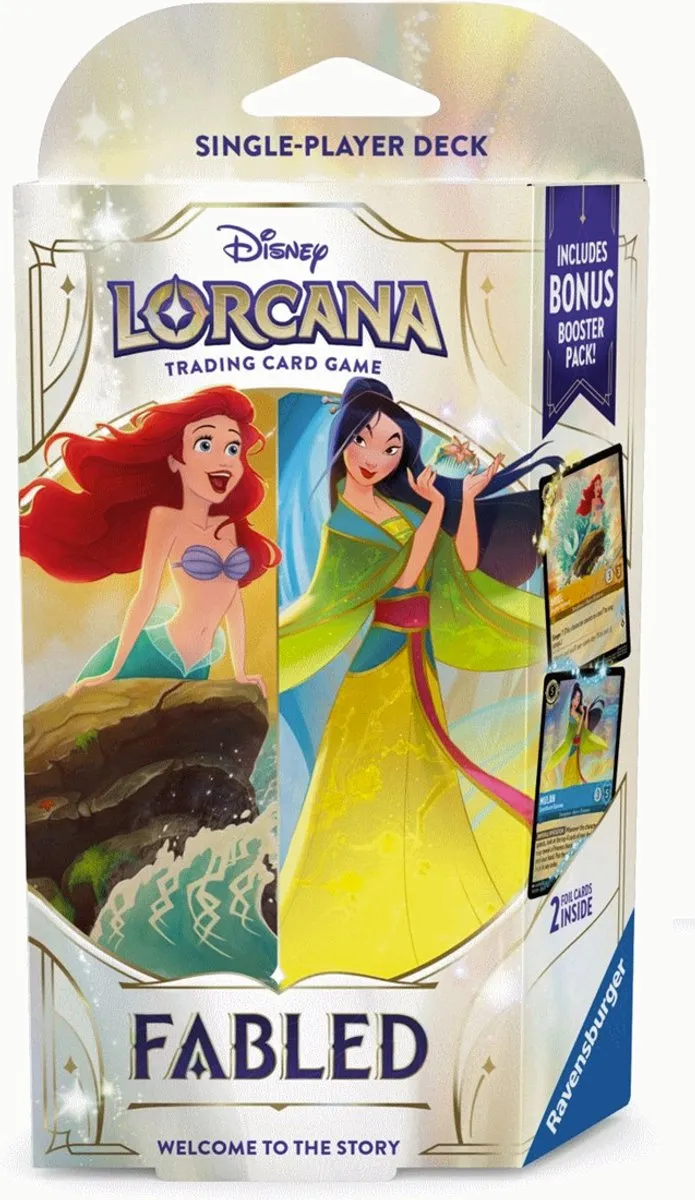Disney Lorcana Fabled Starter Set Amber/Saphire