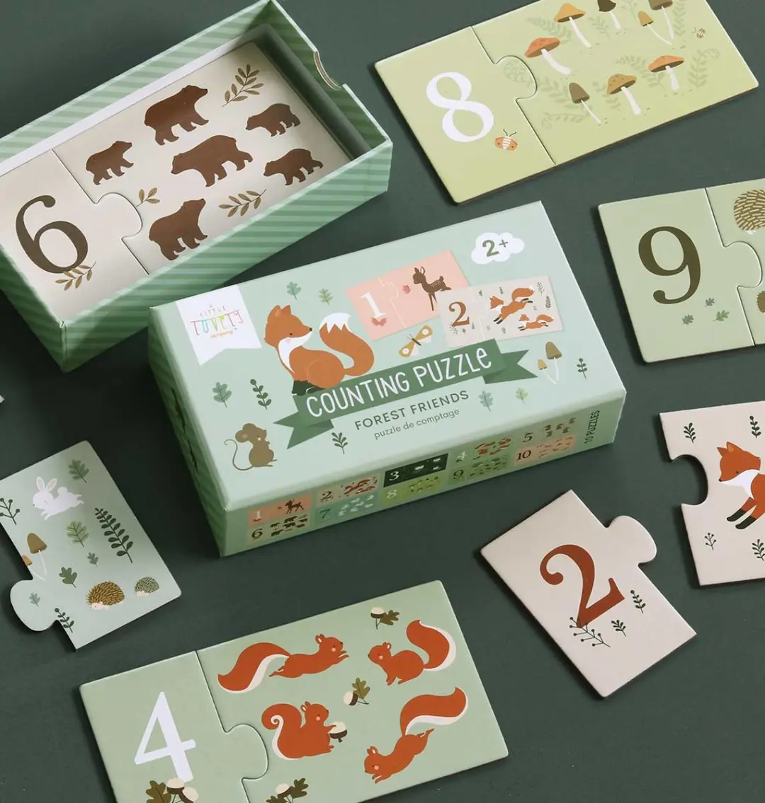 A Little Lovely Company Telpuzzel Bosvriendjes PGCPFF01 - 20 Stuks - Multicolor