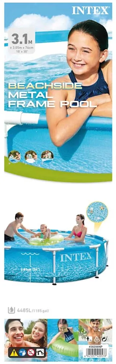 Intex Beachside Frame Zwembad 305cm - Blauw