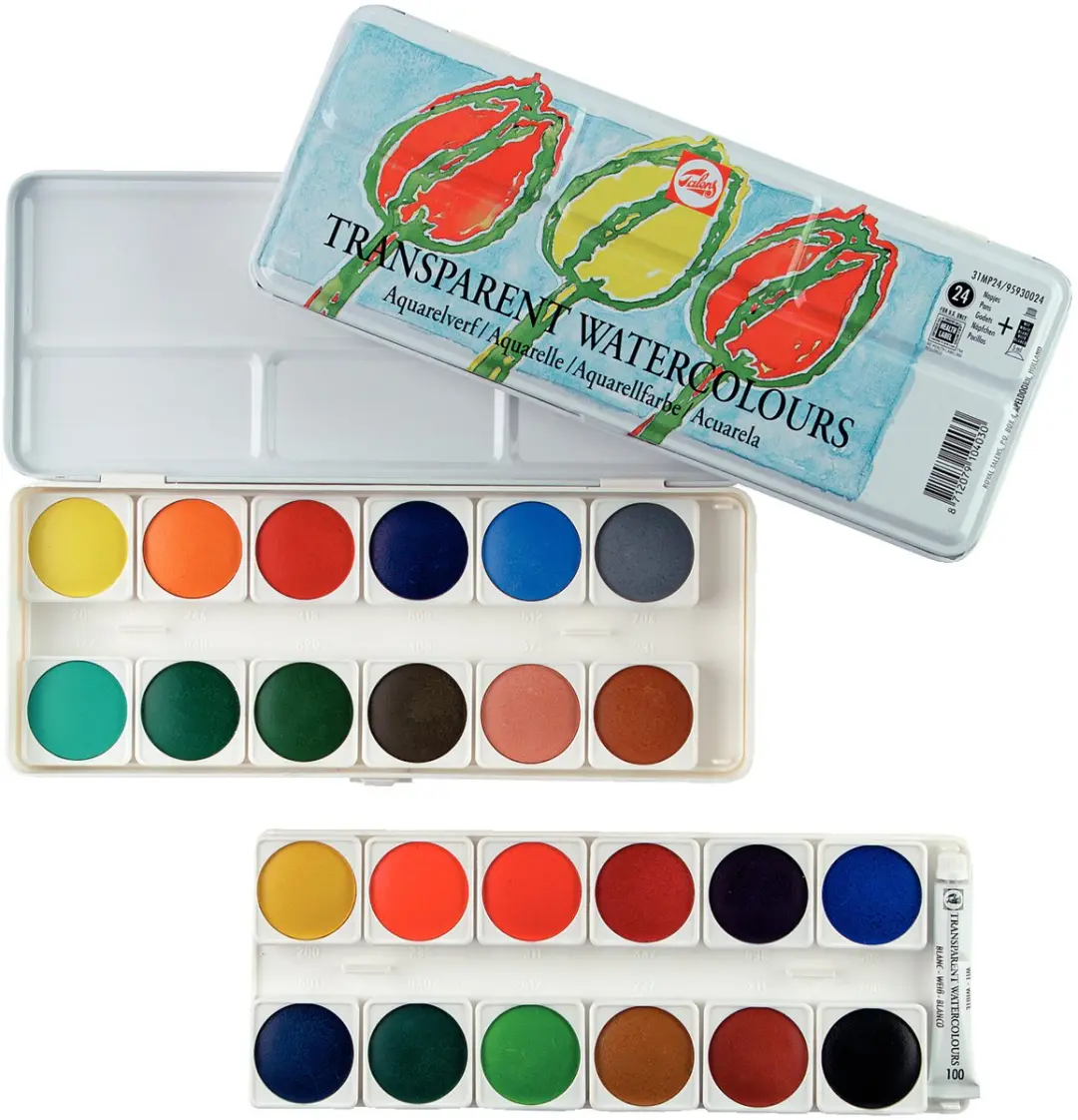 Talens Transparante Aquarelverf 24 Napjes