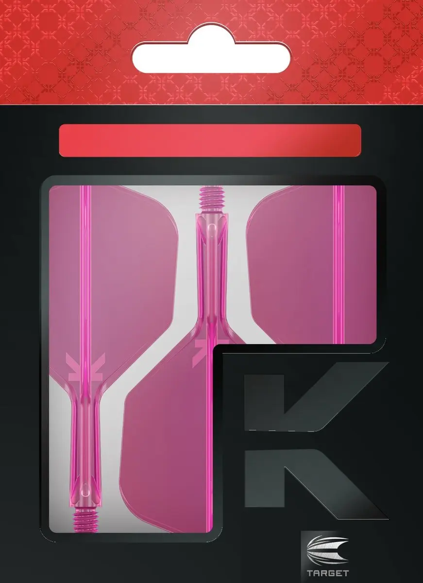 Target K-Flex Neon Pink Dart Flights - 3 Stuks