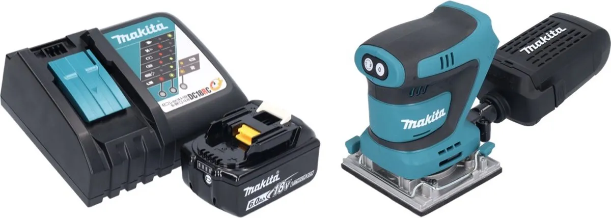 Makita DBO 484 RG1 Accu-Excentrische Schuurmachine 18V - 11.000 tpm - 112x102mm