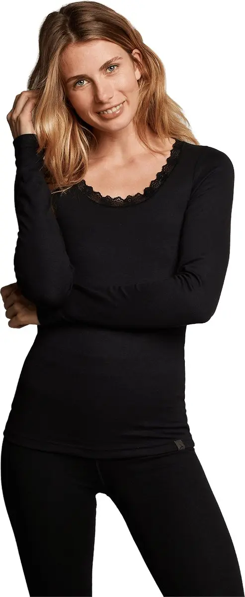 Ten Cate Thermo Long Sleeve Lace Dames - XL - Zwart - afbeelding 6 van 6