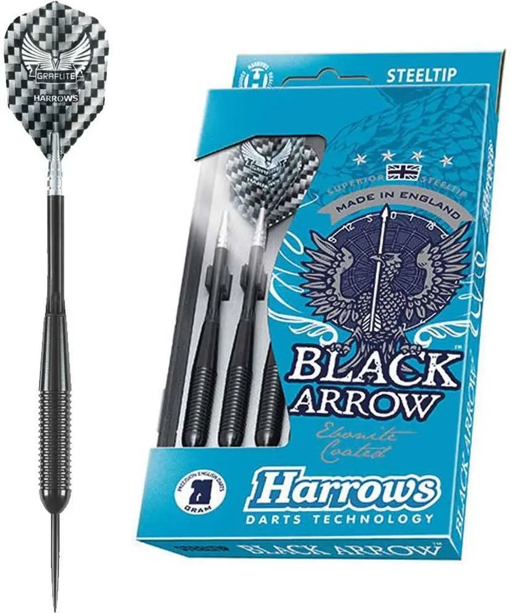 Harrows Black Arrow 23Gk Darts - 3 Stuks
