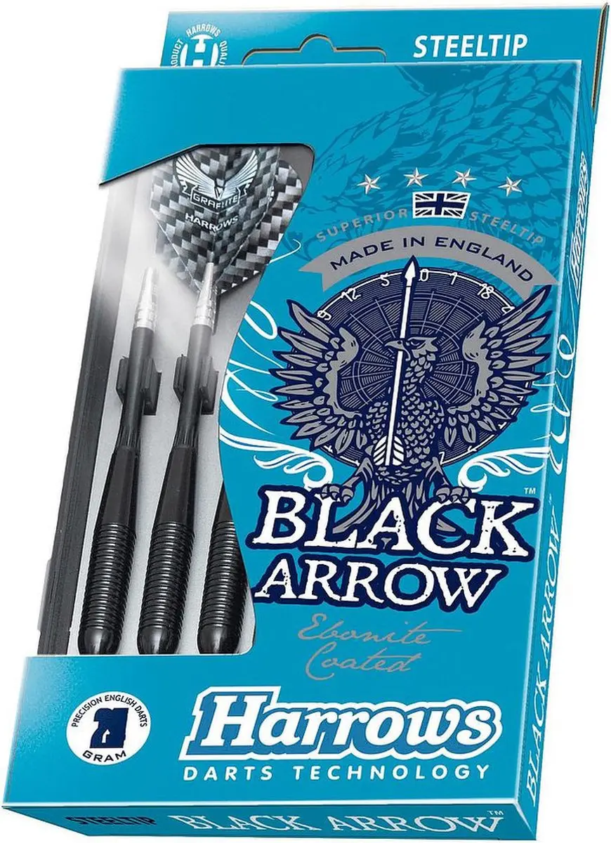 Harrows Black Arrow 23Gk Darts - 3 Stuks