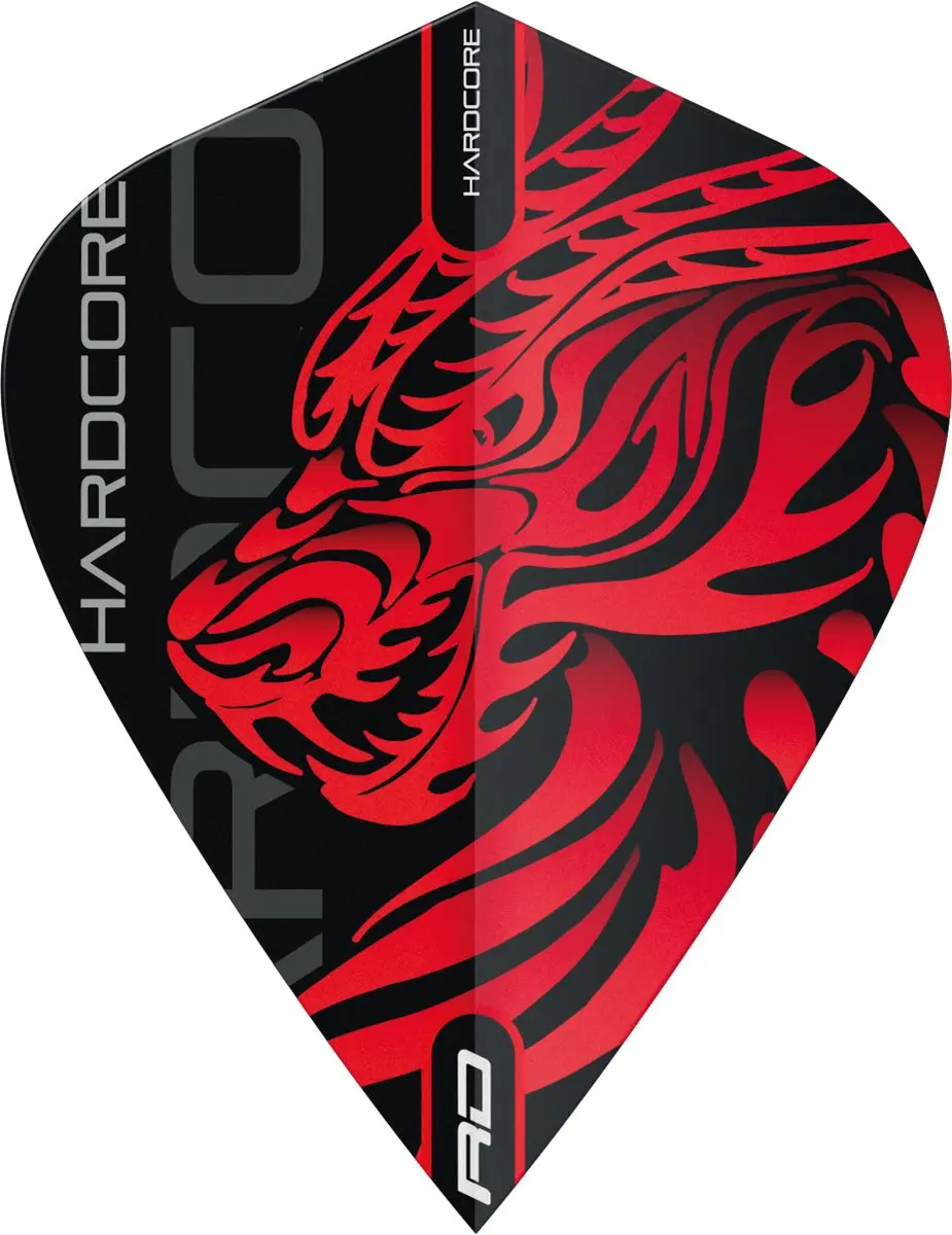 Red Dragon Jonny Clayton Hardcore Dragon Kite Dart Flights - 3 Stuks