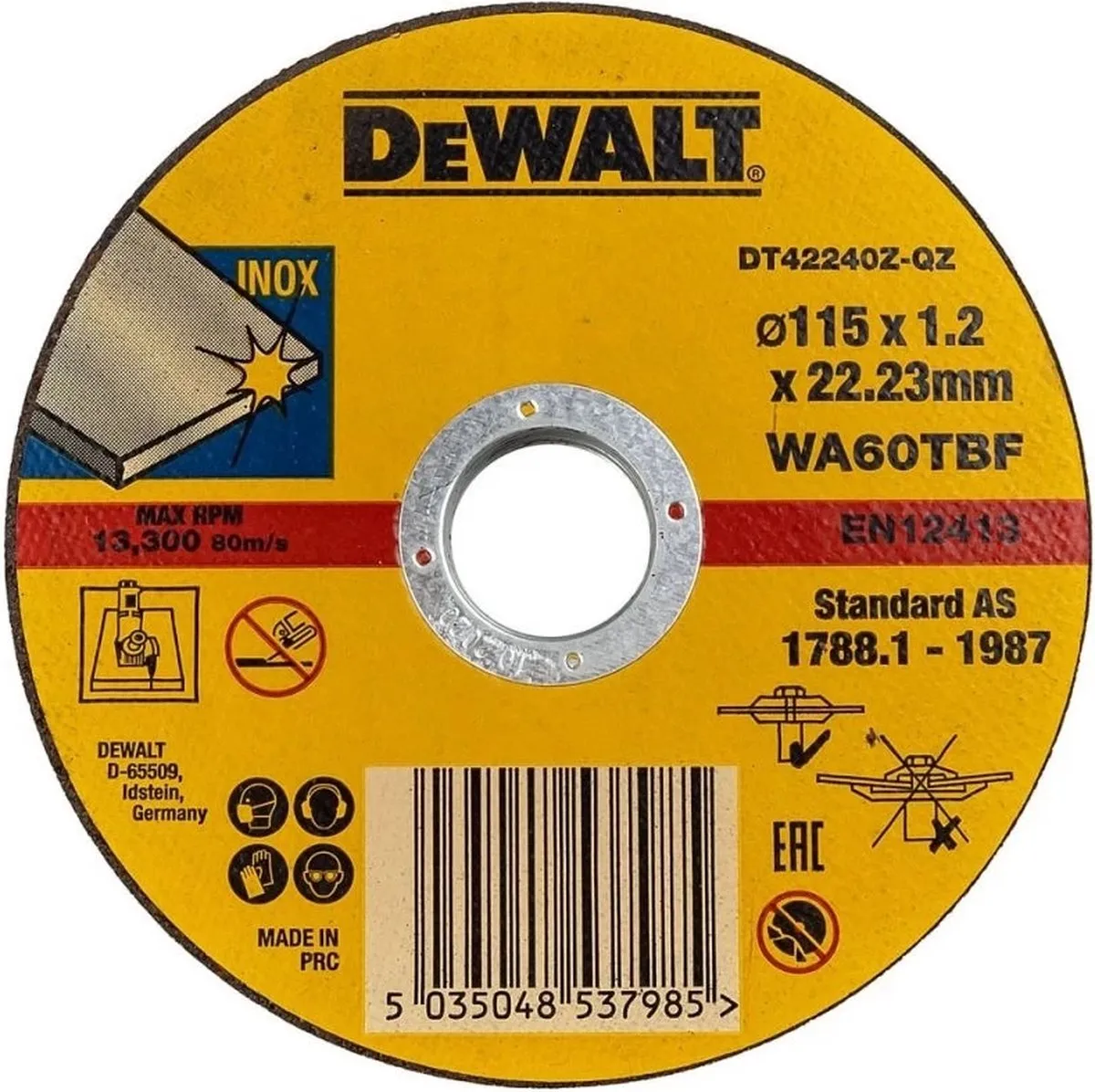DeWalt DT42335TZ Metaaldoorslijpschijven 115mm