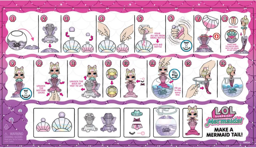 LOL! Surprise! Mermaids Minipoppen 510604 - Meerkleurig - afbeelding 6 van 6