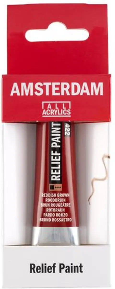 Talens Relief Paint Amsterdam Roodbruin 20ml