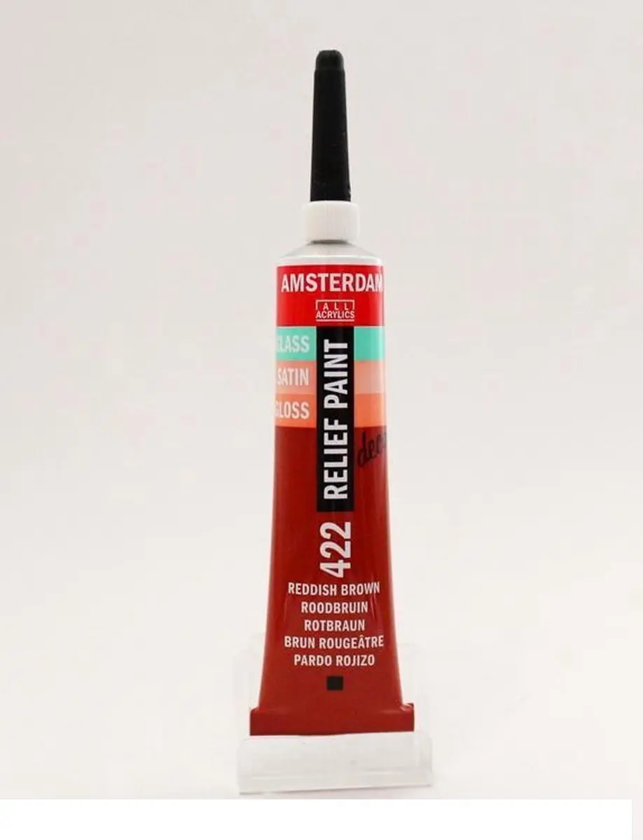 Talens Relief Paint Amsterdam Roodbruin 20ml