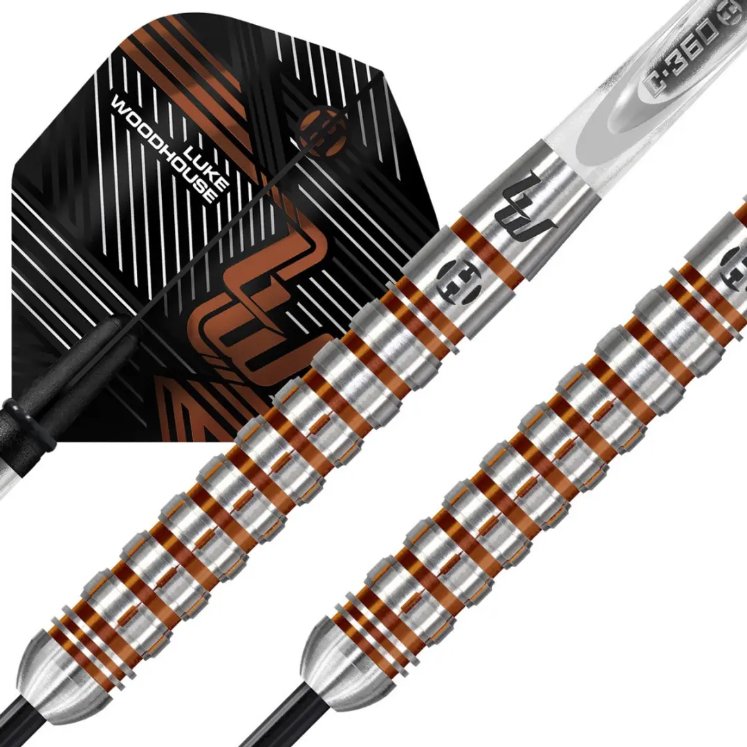 Harrows Luke Woodhouse Series 2 Darts 21g - 90% Tungsten - 3 Stuks - Zwart