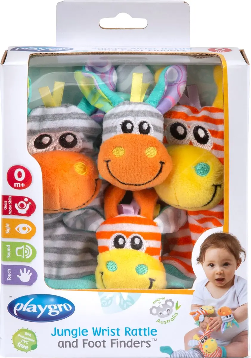 Playgro Jungle Pols- en Voetrammelaarset