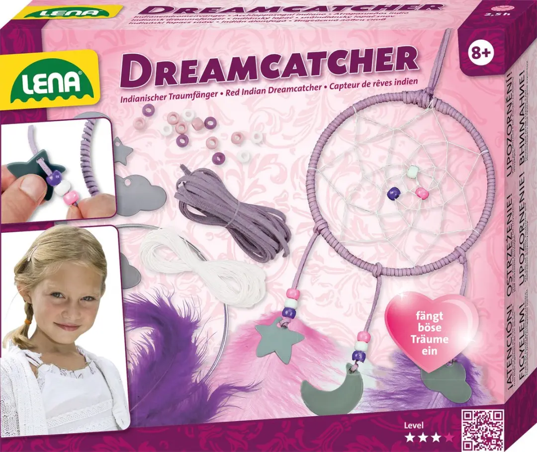 Lena Maak Je Eigen Dromenvanger - 8-delig - Paars
