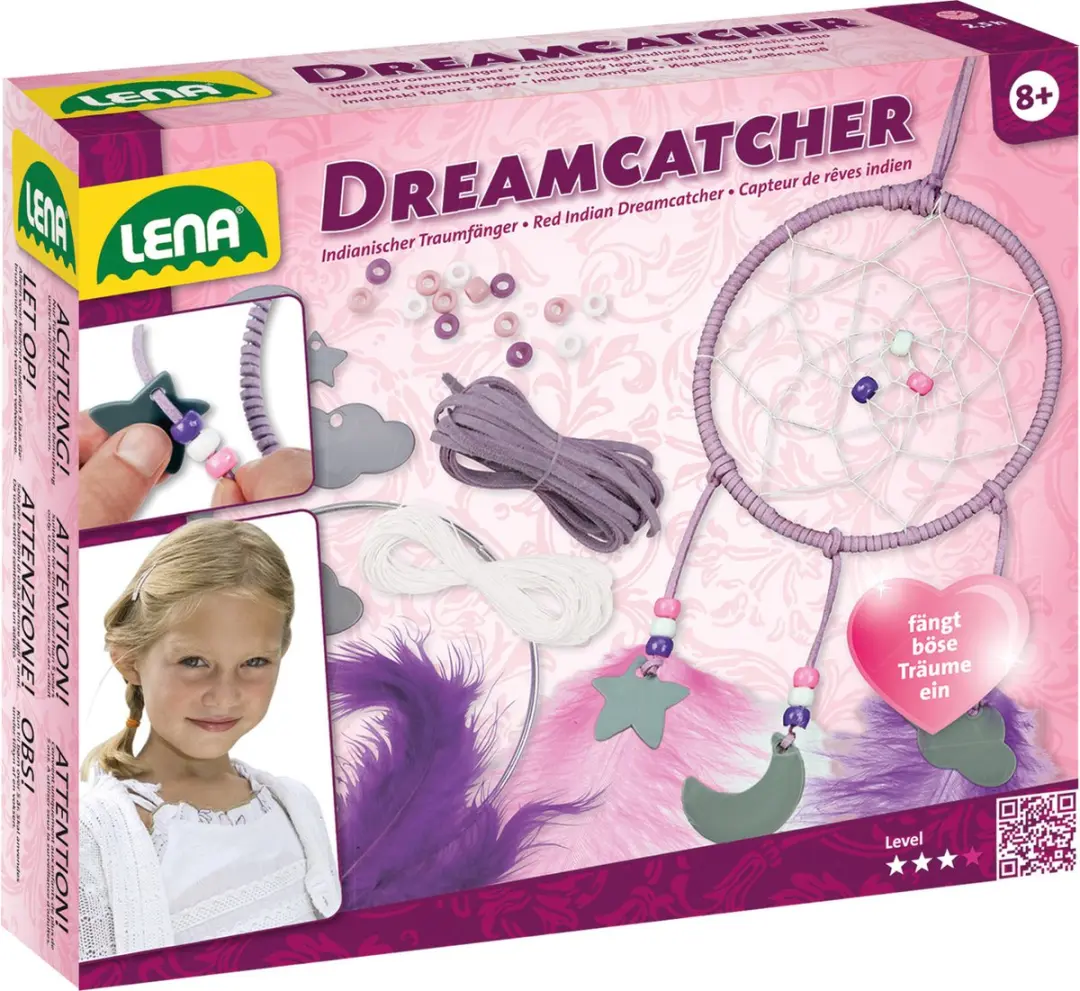 Lena Maak Je Eigen Dromenvanger - 8-delig - Paars - afbeelding 6 van 6