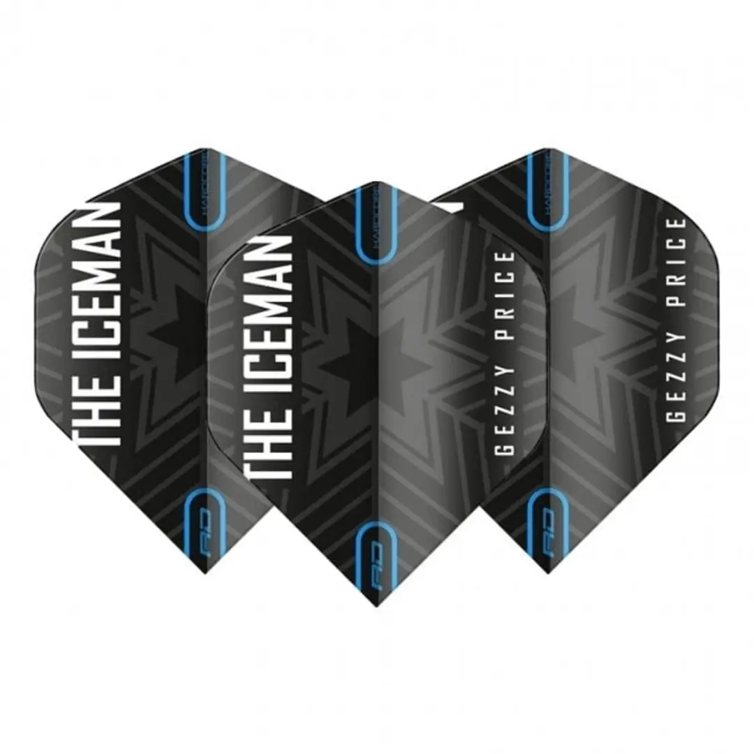 Red Dragon Gerwyn Price Dart Flights - Zwart - 3 Stuks