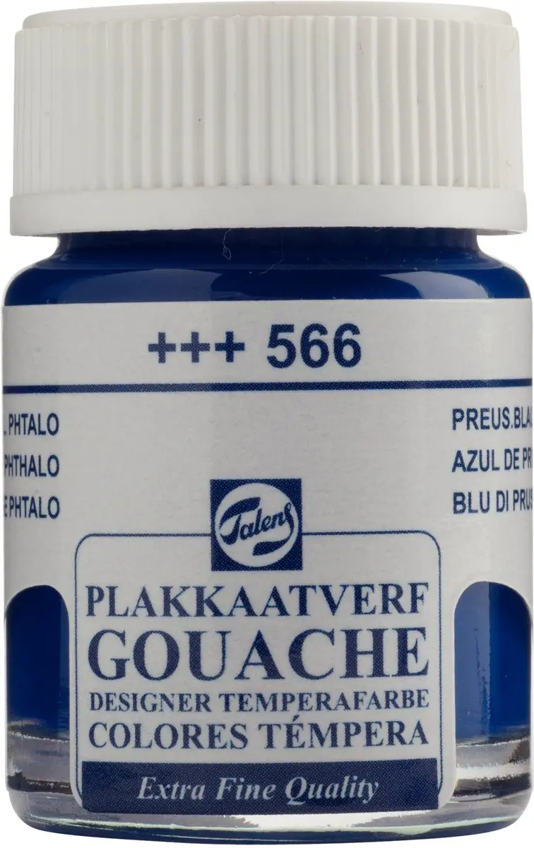 Talens Plakkaatverf Extra Fijn Pruisisch Blauw 566