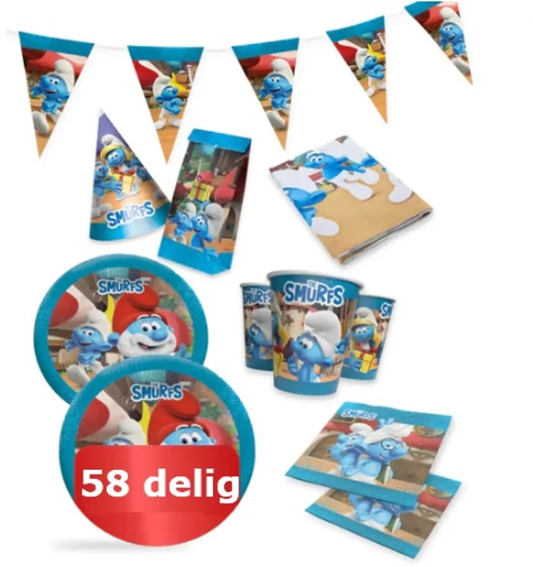 De Smurfen Themafeestpakket
