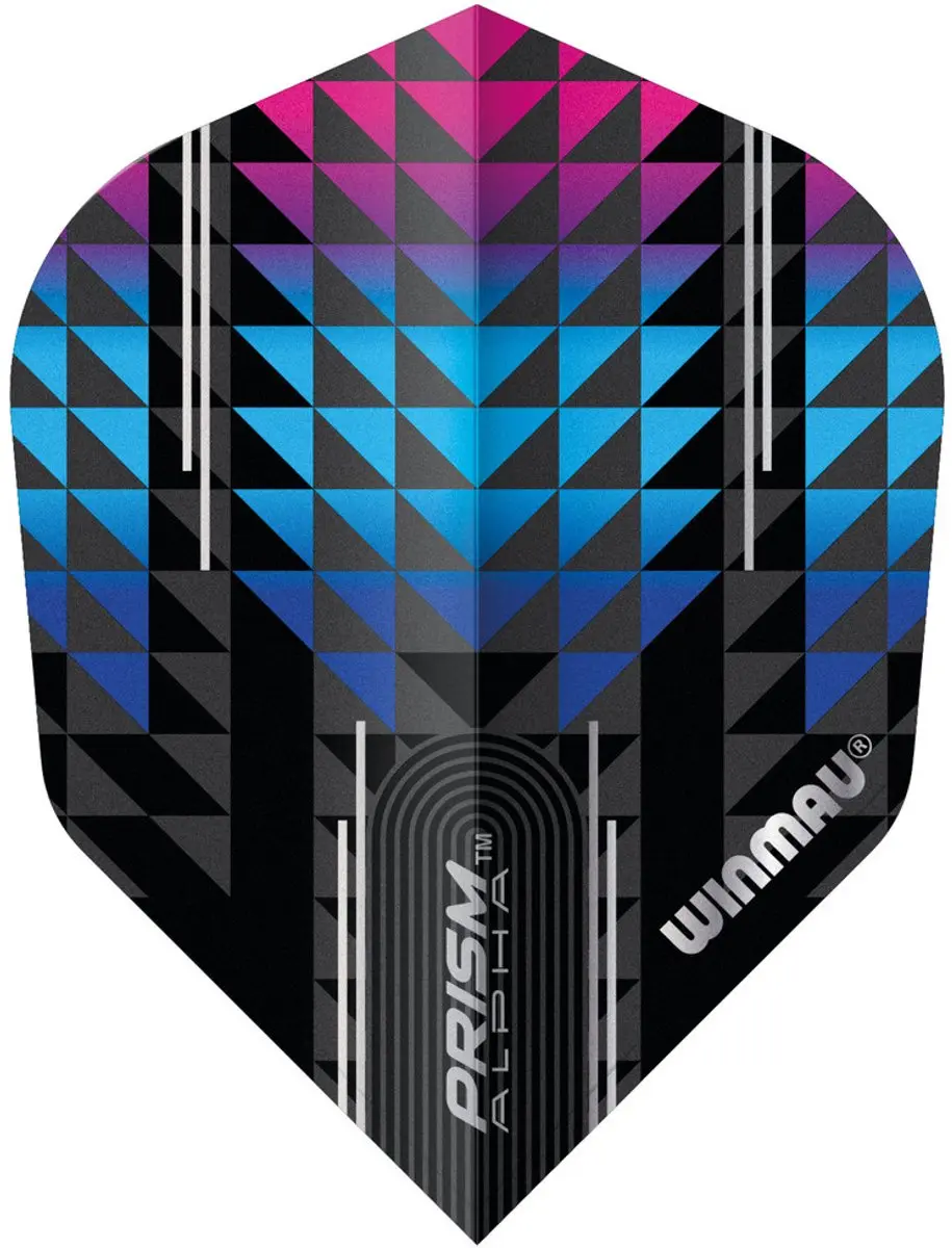 Winmau Prism Alpha Pulsar NO6 Dart Flights - 3 Stuks - Multi/Zwart