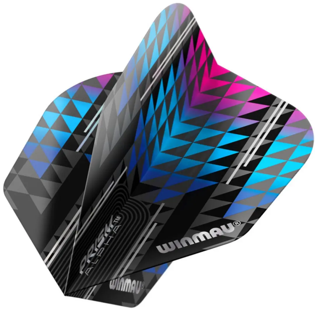 Winmau Prism Alpha Pulsar NO6 Dart Flights - 3 Stuks - Multi/Zwart