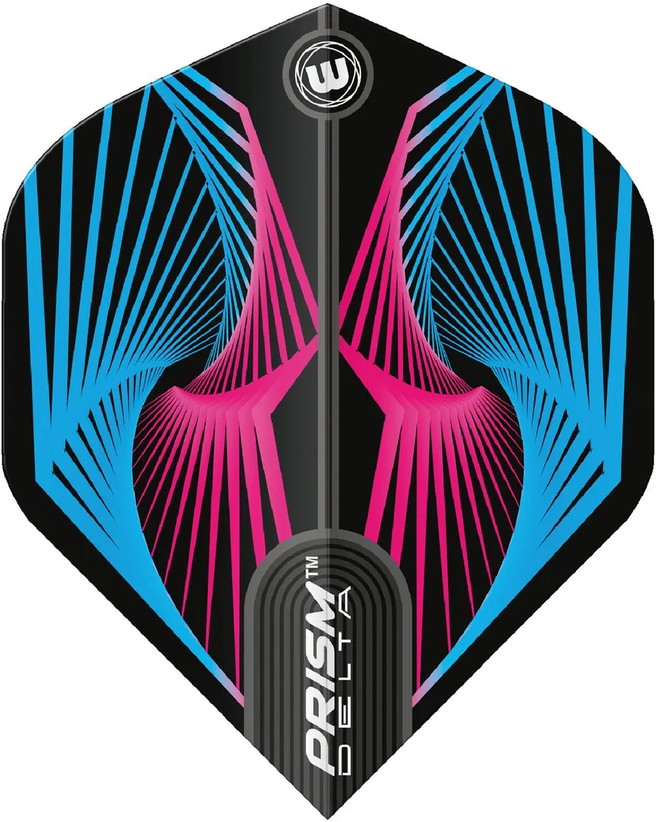 Winmau Prism Delta Wave Dart Flights - 3 Stuks - Zwart