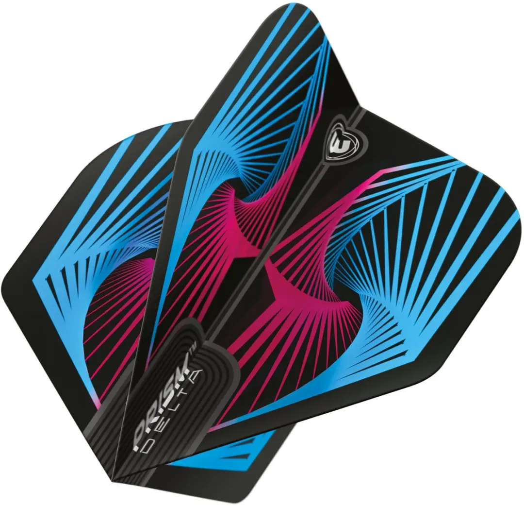 Winmau Prism Delta Wave Dart Flights - 3 Stuks - Zwart