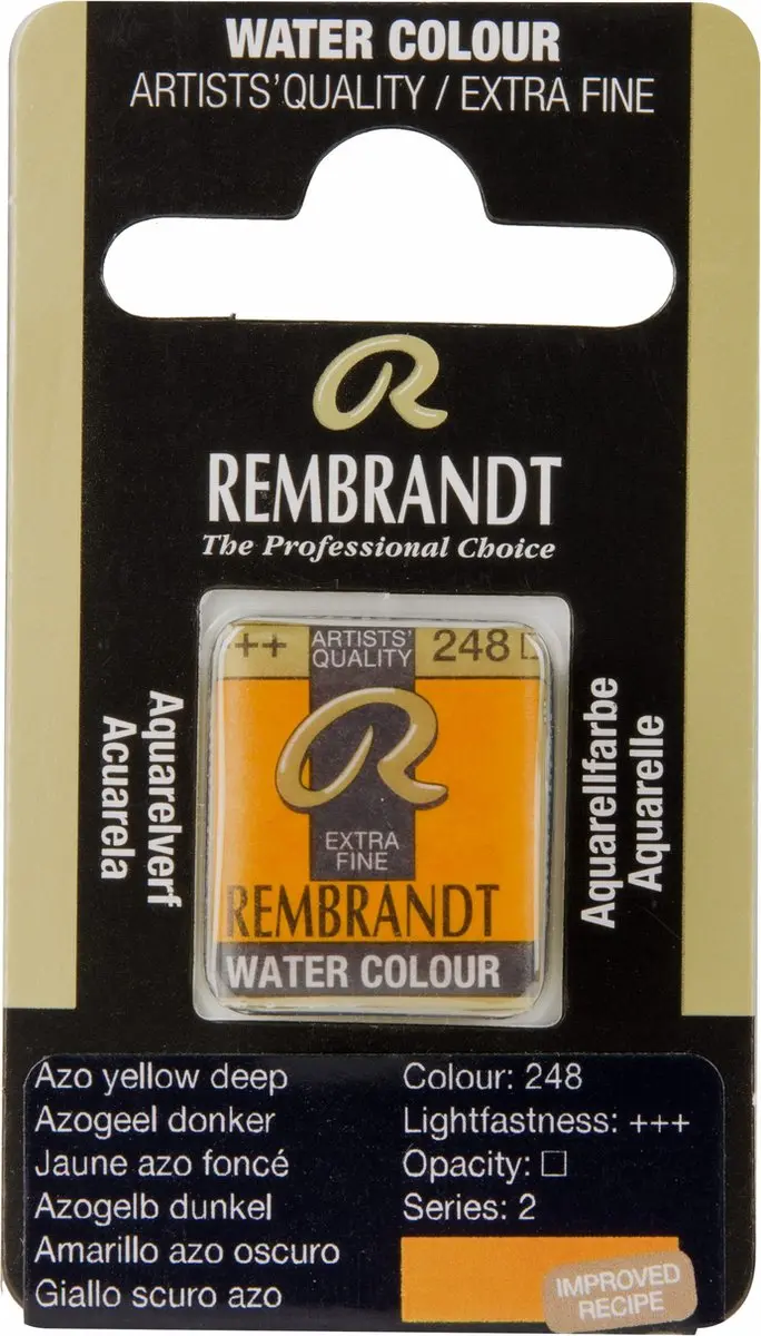 Rembrandt Waterverf Napje Azo Yellow Deep