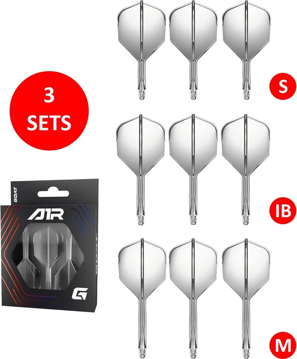 goat Air Clear NO6 Dart Flights & Shafts