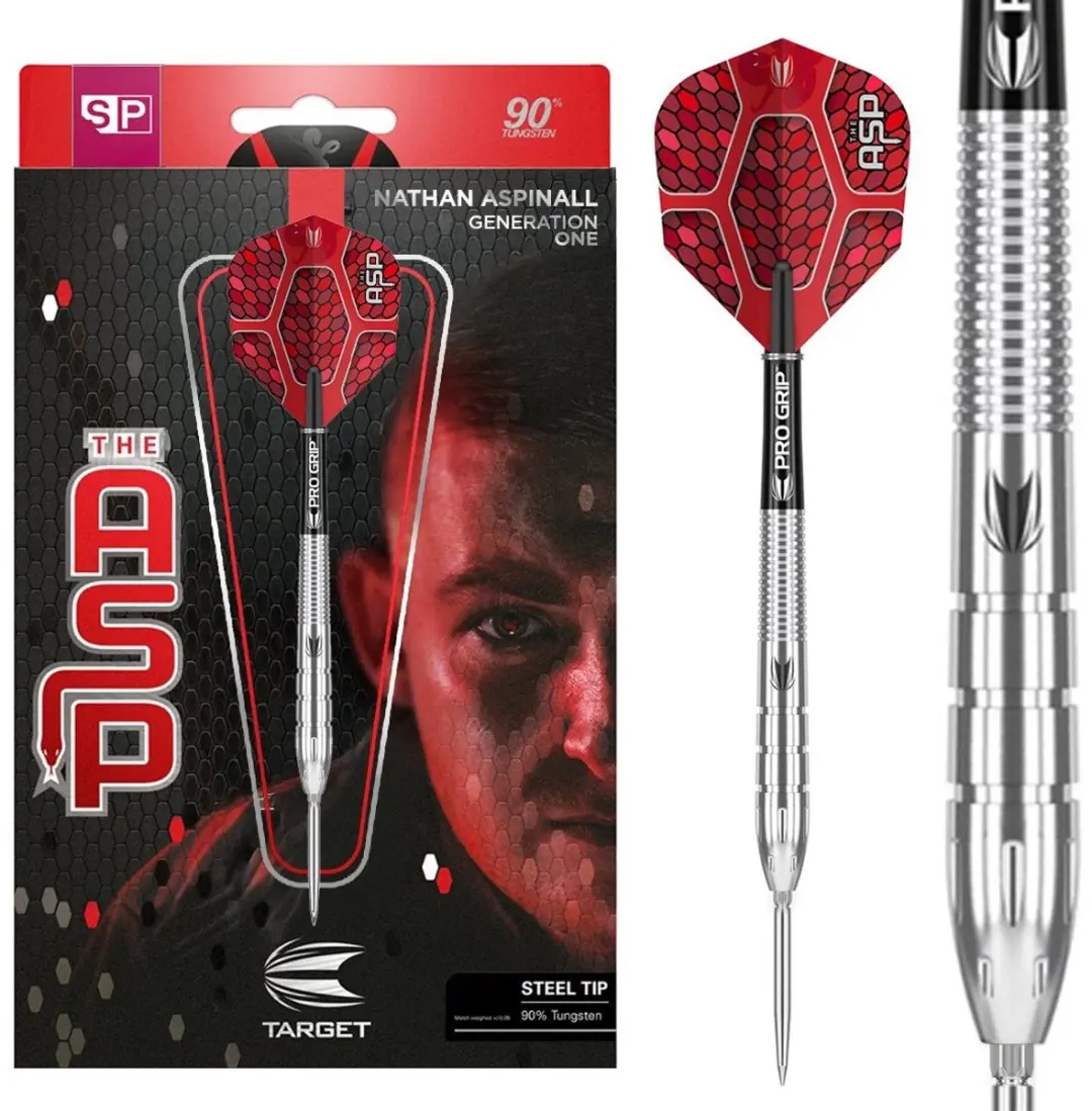 Target Nathan Aspinall G1 Swiss Point Dartpijlen 3 Stuks - Zilver