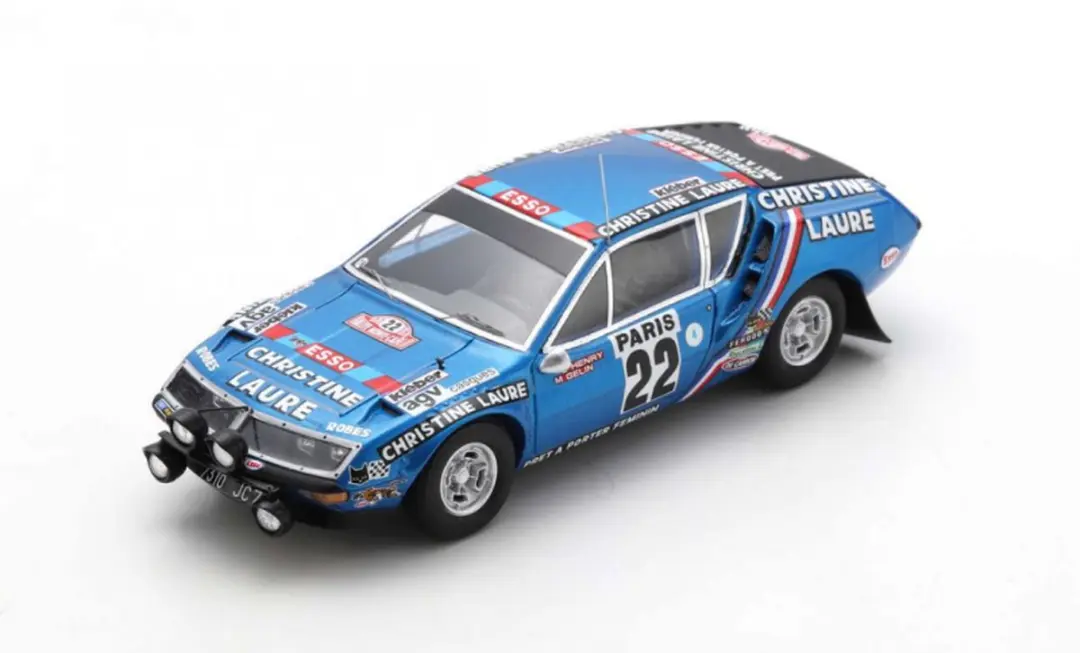 Alpine A310 #22 Rally Monte Carlo 1976 - 1:43 - Blauw