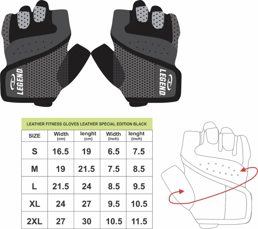 Legend Dames Fitness Handschoenen Leder Special Edition