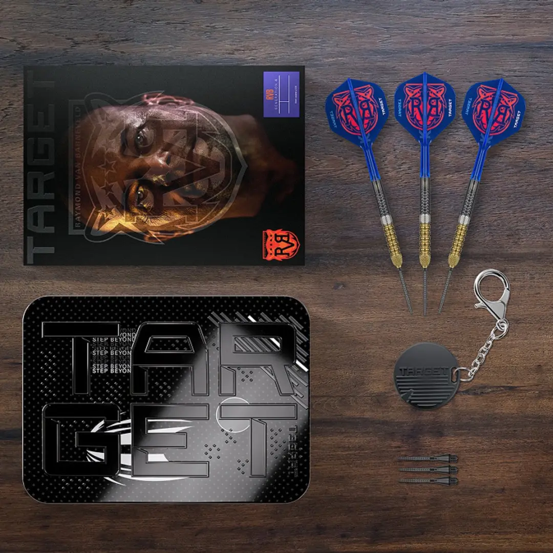 Target Raymond van Barneveld G6 Swiss Point 95% Dartpijlen - 3 Stuks - Blauw
