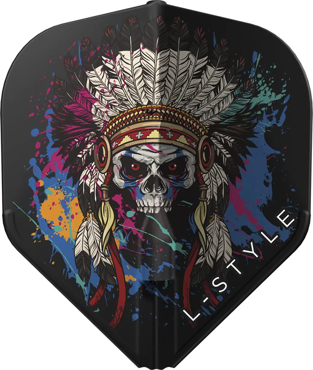 L-Style Champagne Flight EZ L1 Chief Skull Black Dartvleugels