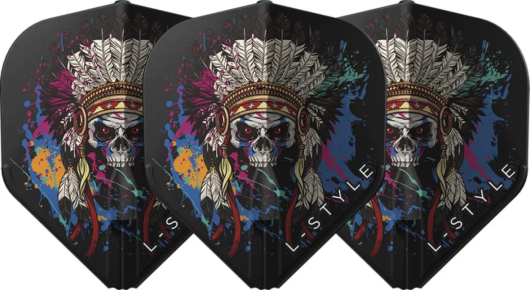 L-Style Champagne Flight EZ L1 Chief Skull Black Dartvleugels