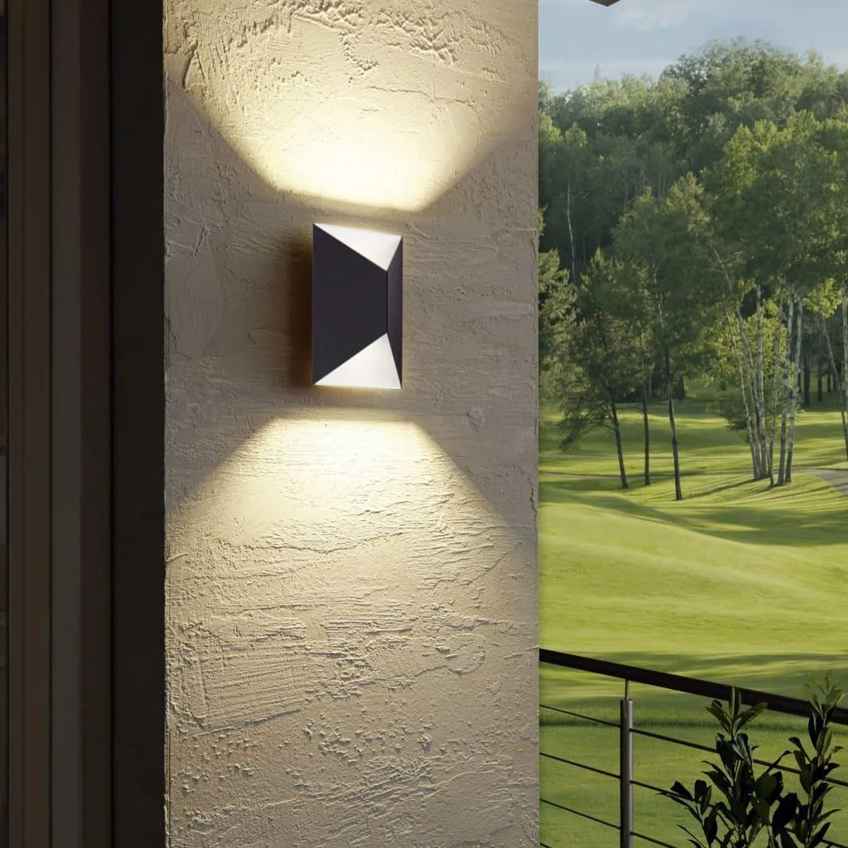 Eglo Predazzo Wandlamp LED 2 Lichts - Antraciet/Wit - afbeelding 6 van 6