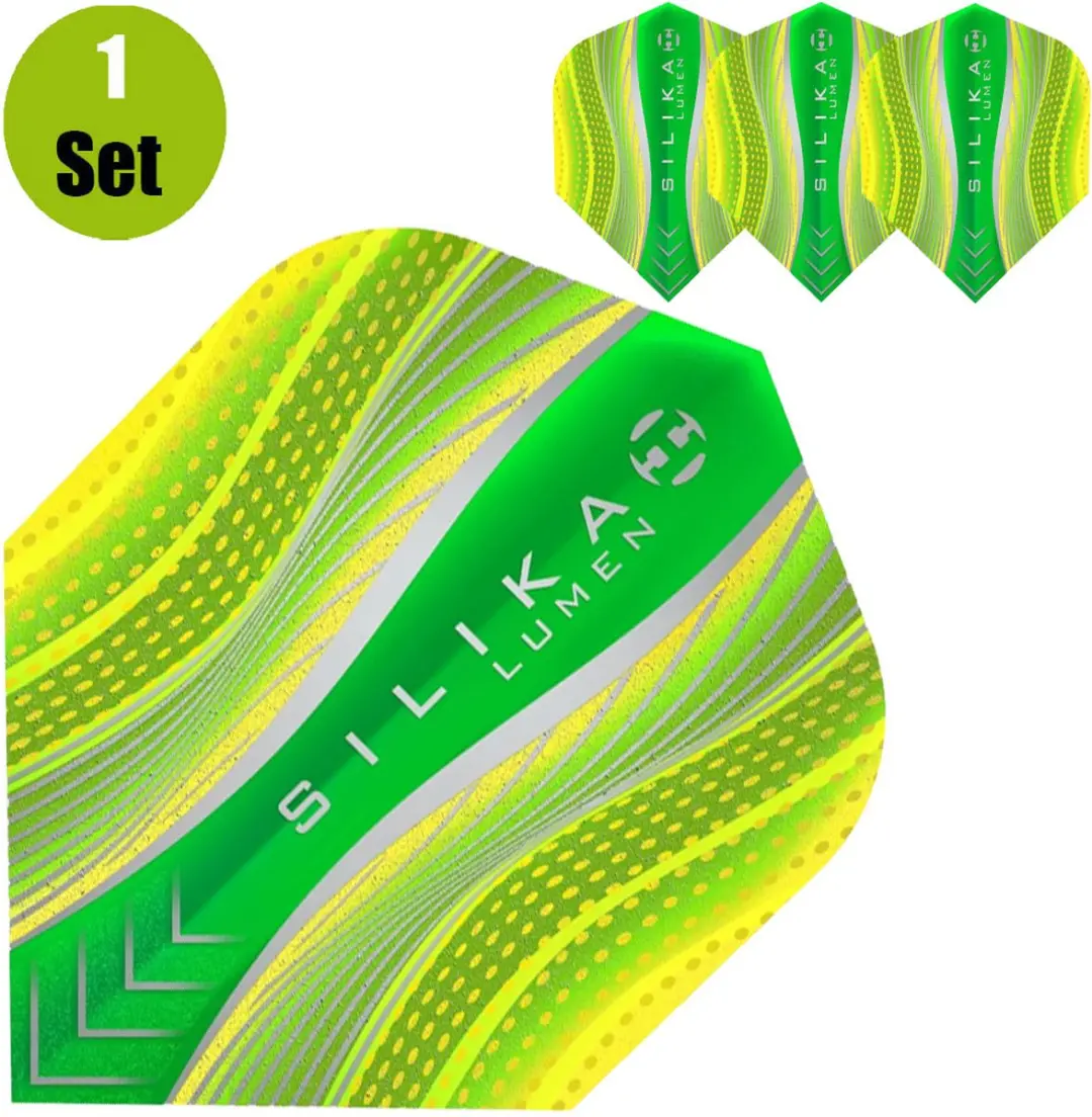 Harrows Silika Lumen Dartflights 194882 - Geel - 3 Stuks