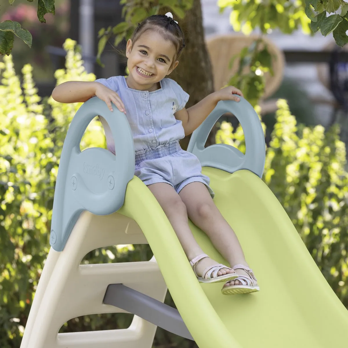 Smoby Life Glijbaan Funny Slide 7600820405 - Peuter - Groen/Wit/Grijs