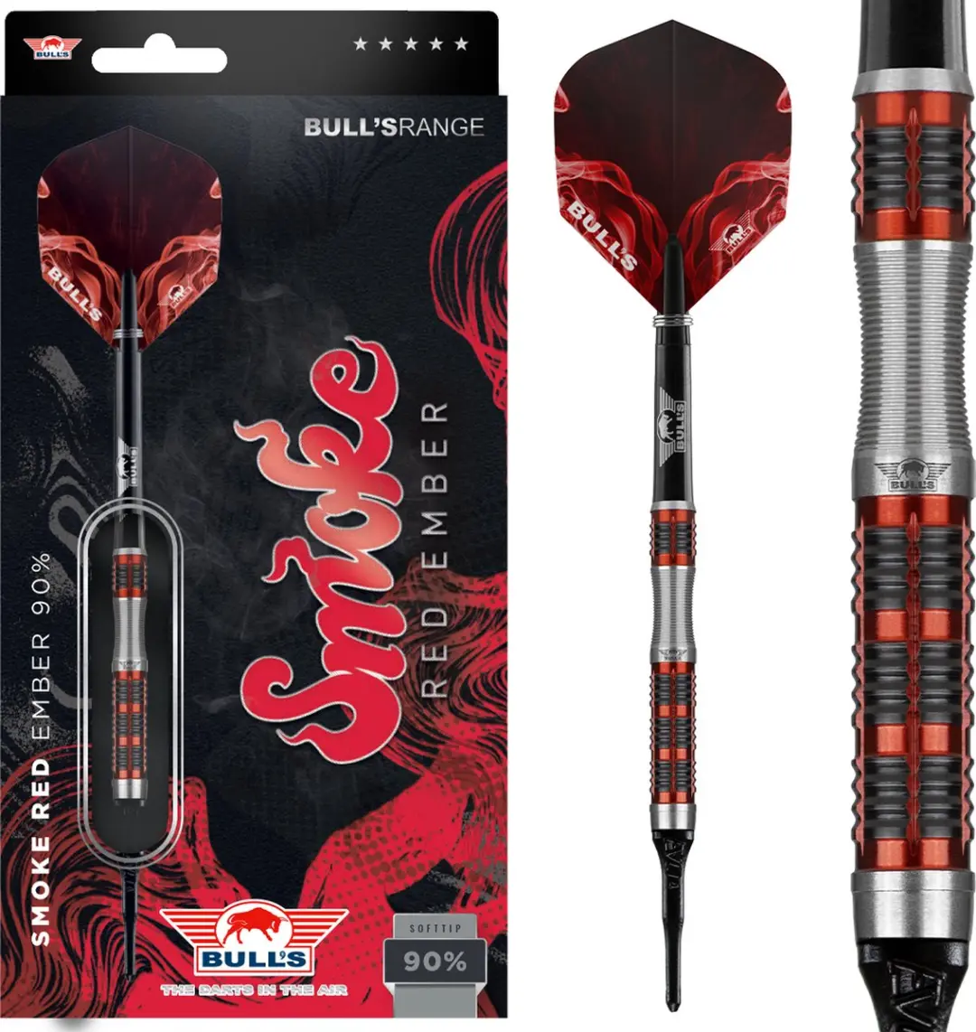 Bull's Smoke 90% Red Ember Softtip - 18g - 3 Stuks