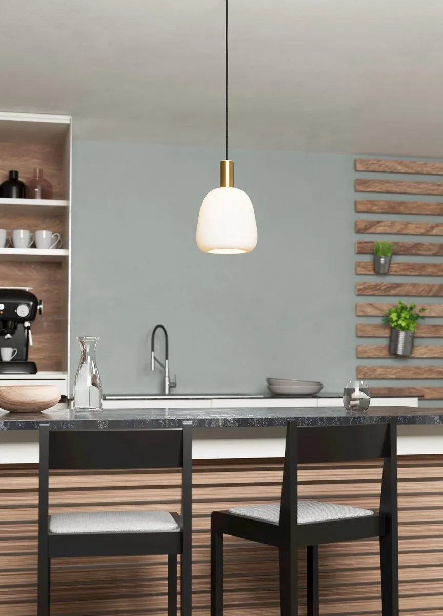 Eglo Manzanares Hanglamp E27 - 4 Lichtpunten - Wit/Goud