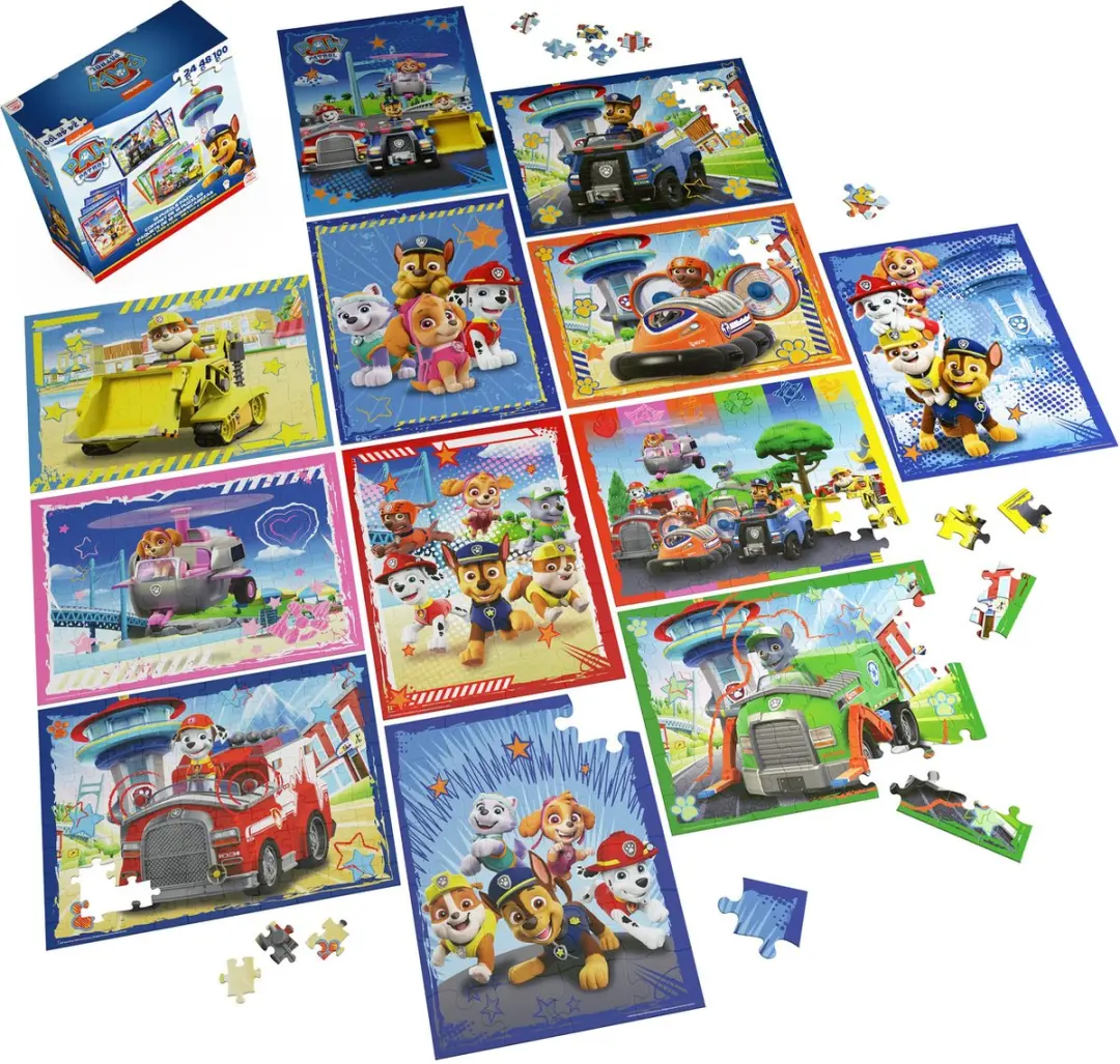 PAW Patrol Puzzelset - 172 Stuks (5x24/5x48/2x100) - Multicolor