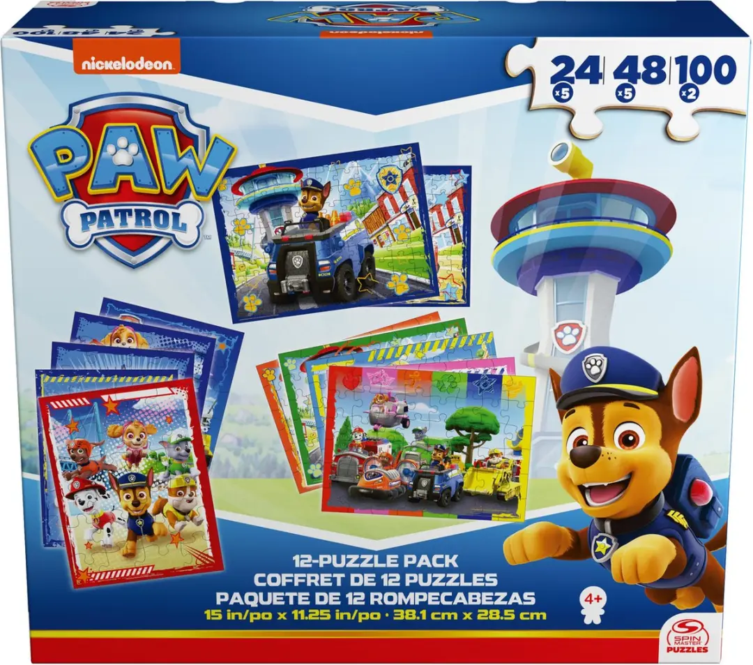 PAW Patrol Puzzelset - 172 Stuks (5x24/5x48/2x100) - Multicolor